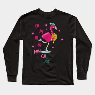 Fa la la mingo Flamingo T-Shirt Long Sleeve T-Shirt